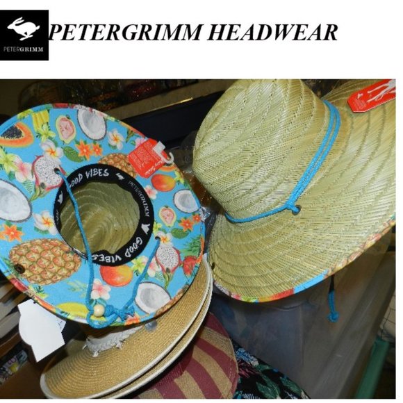 Peter Grimm Fruta  hand woven Herringbone Weave Beach hat UPF 50+NWT 🆕📦⌚🏃💨🚚 - Picture 1 of 16